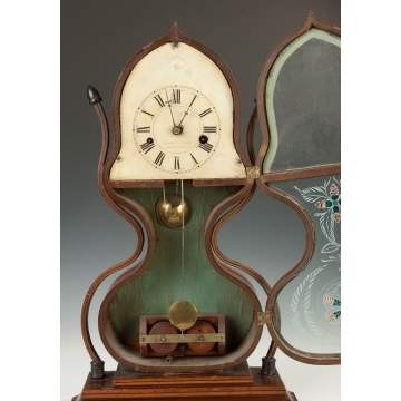 J.C. Brown Acorn Shelf Clock, for Forestville, Bristol, CT