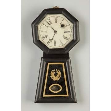 Rare Chauncey Jerome Keyhole Wall Clock
