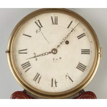 J. N. Dunning Lyre Banjo Clock, Concord, MA