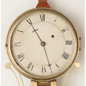 New England Gilt Front Banjo Clock