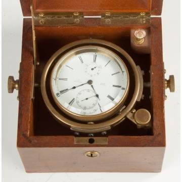 Chas. Frodsham Deck Watch in Wood Box