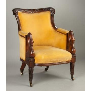 Carved Rosewood Armchair