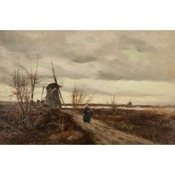 Charles Paul Gruppe (American, 1860-1940) "Leidschendam, Holland"