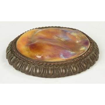 Tiffany Studios Bronze and Turtleback Paperweight