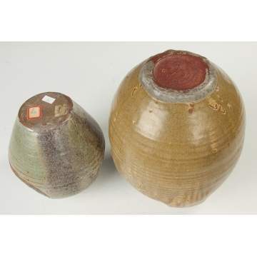 Two Herb Cohen (American, Born 1931) Art Pottery Vases