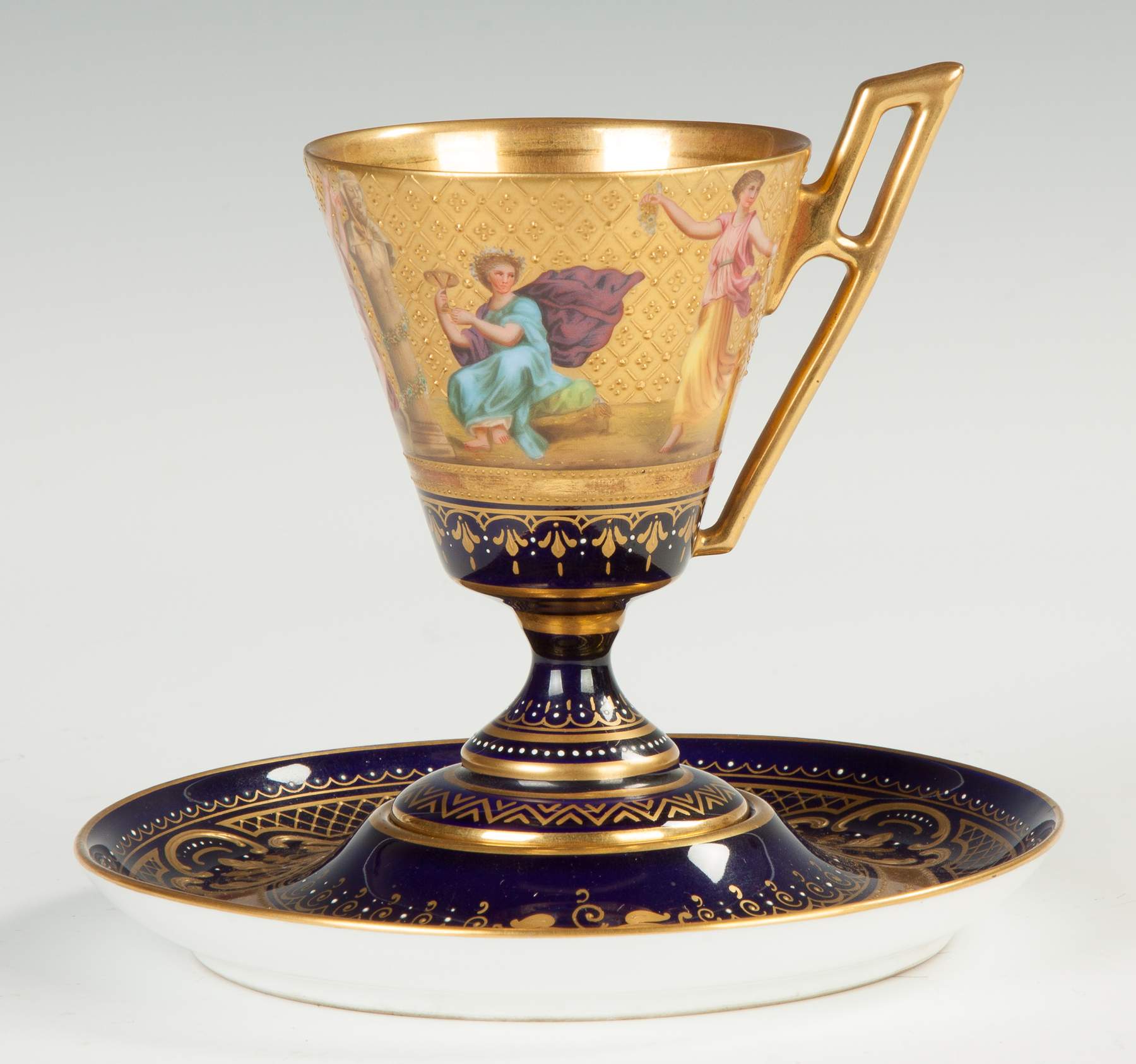 Royal Vienna Porcelain Cup and Saucer | Cottone Auctions