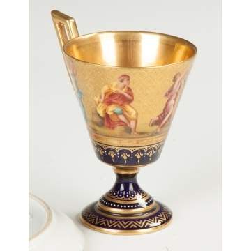 Royal Vienna Porcelain Cup and Saucer