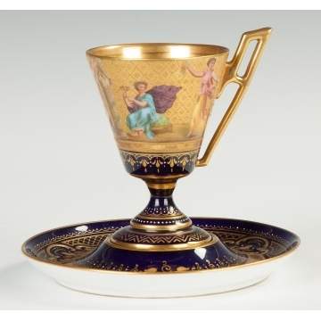 Royal Vienna Porcelain Cup and Saucer