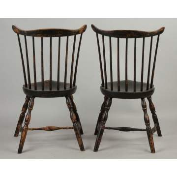 Pair of New England Windsor Side Chairs