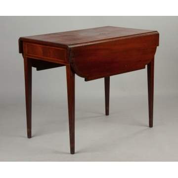 Hepplewhite Inlaid Mahogany Pembroke Table