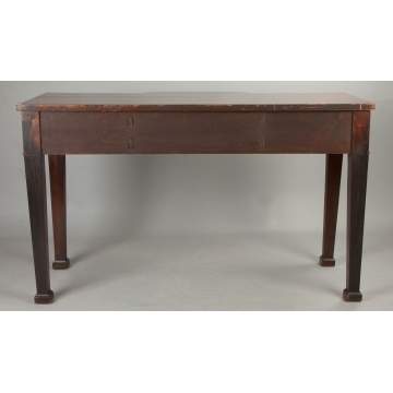 Georgian Figured Mahogany Bowfront Sideboard