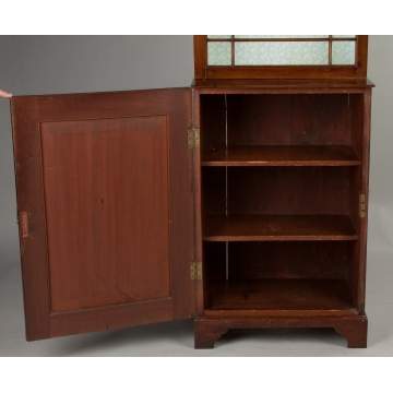 English Chippendale-Style Mahogany Cabinet on Stand