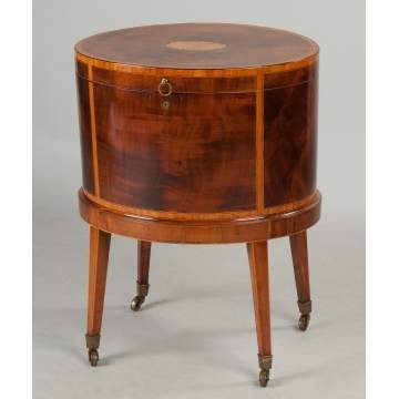 George III Inlaid Mahogany Cellarette