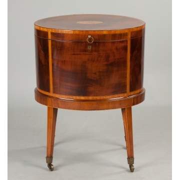 George III Inlaid Mahogany Cellarette