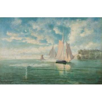 Amos W. Sangster (American/Canadian, 1833-1904) Sailing Ships