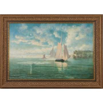 Amos W. Sangster (American/Canadian, 1833-1904) Sailing Ships