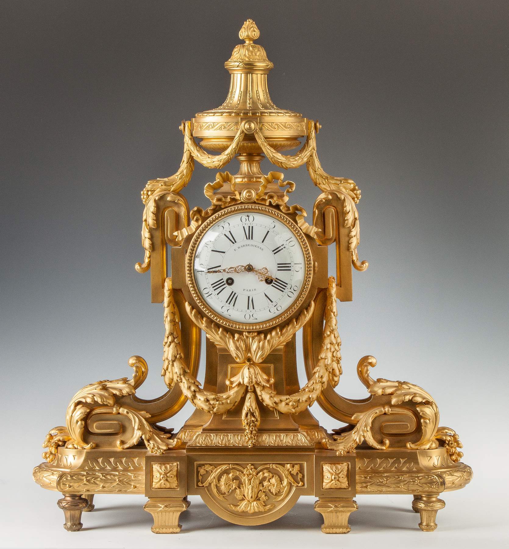 French Gilt Bronze Mantle Clock Cottone Auctions