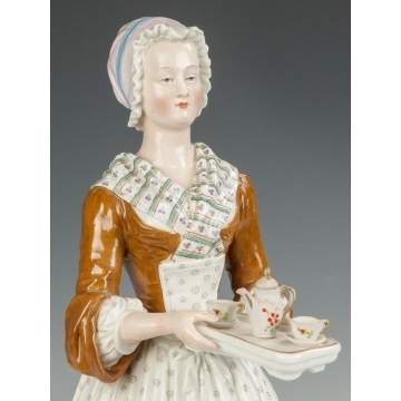 Rare Meissen Hand Painted Porcelain "The Chocolate Girl"