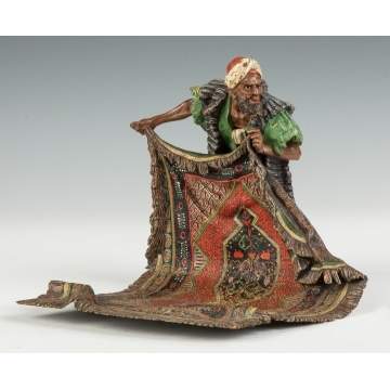Bergman Arab Sculpture with Oriental Carpet