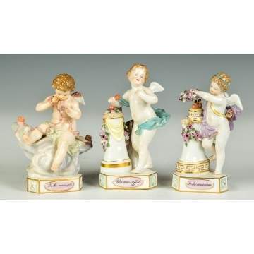 Three Meissen Figurines