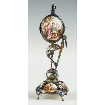 A Fine Ferdinand Berthoud (French, 1727-1807) Enameled Clock