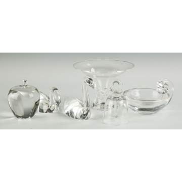 Group of Steuben Crystal