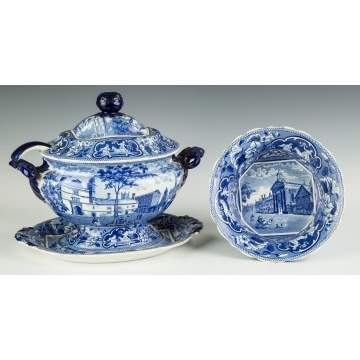 Two Staffordshire Serving Pieces