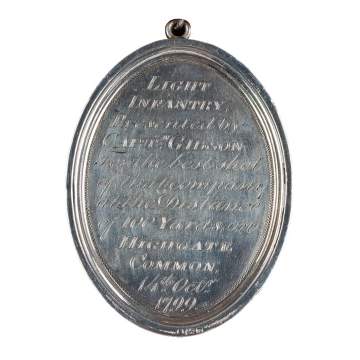Loyal Islington Volunteers Medal, Adjudged to Mr. Thomas Bennett