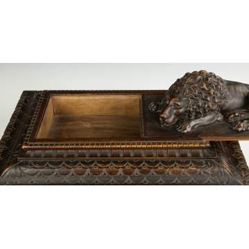 Carved Box with Sliding Lid