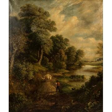 Attr. to Robert Ladbrooke (English, 1770-1842) Landscape near Norwich