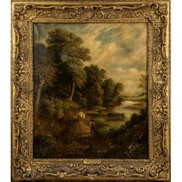 Attr. to Robert Ladbrooke (English, 1770-1842) Landscape near Norwich