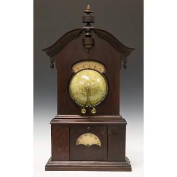 T.R. Timby Globe Shelf Clock, Baldwinsville, NY