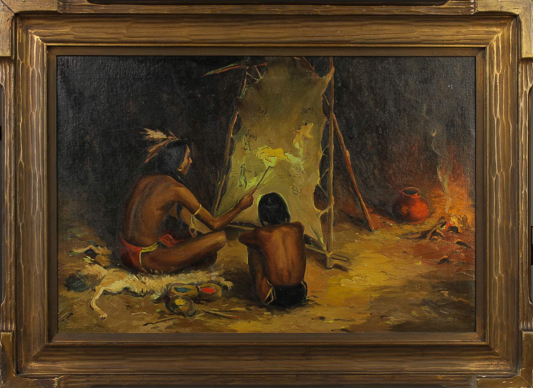 In the Manner of Joseph Sharp (American, 18591953) The Art Lesson