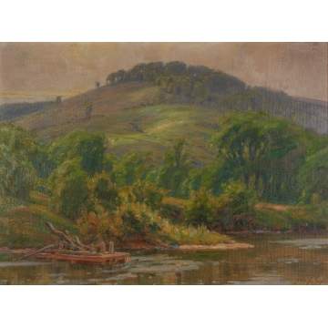 John J. Inglis (American, 1867-1946) Stream with  Landscape