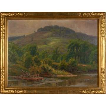 John J. Inglis (American, 1867-1946) Stream with  Landscape