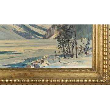 Belmore Browne (American, 1880-1954) "Lake Louise,  Canadian Rockies"