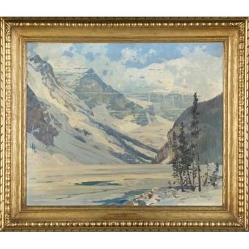 Belmore Browne (American, 1880-1954) "Lake Louise,  Canadian Rockies"