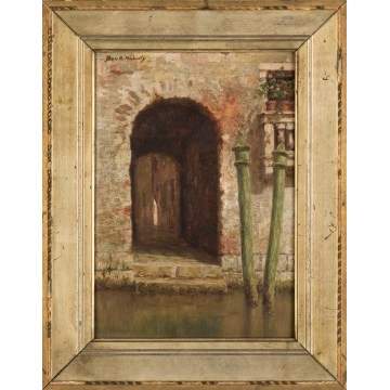 Burr Nicholls (American, 1848-1915)  "The End of a  Cali, Venice"