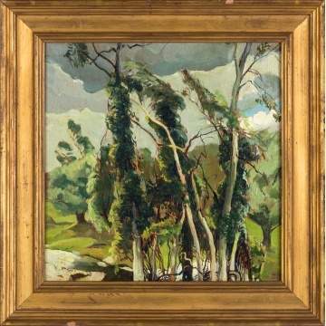 Alexander Oscar Levy  (American, 1881-1947)  "Delaware Park, Buffalo NY"