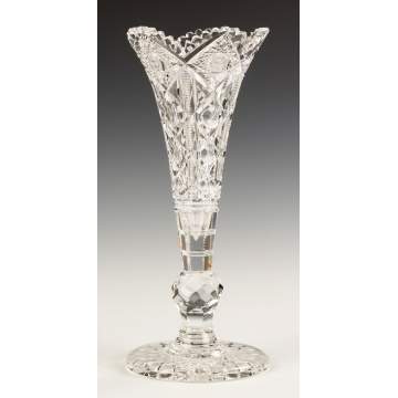 Hawkes Cut Glass Vase