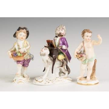 Three Meissen Figures