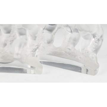 Lalique Vase and French Bookends