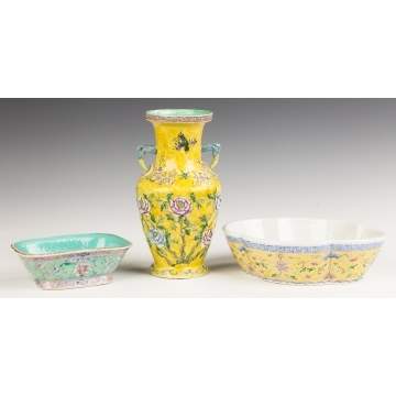 Three Pieces of Chinese Porcelain