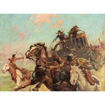 Henry Cruse Murphy (American, 1886-1931) "War  Paint and Powder Horn"