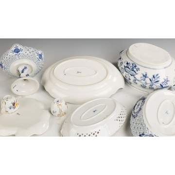 Group of Meissen Porcelain