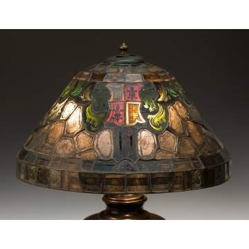 Duffner and Kimberly Leaded and Stained Glass  Table Lamp