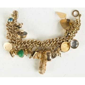 Gold Charm Bracelet