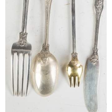Tiffany Sterling Silver Flatware, Olympian Pattern