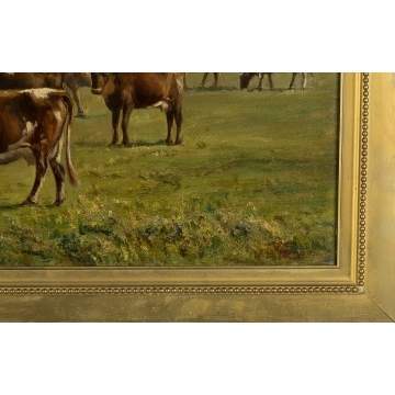 Jonathan Morse  (American, 1834-1898)  Pastoral scene, probably upstate NY