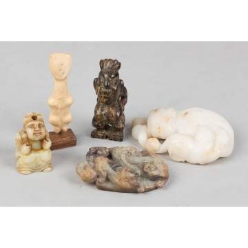 Various Jade & Hardstone Figures